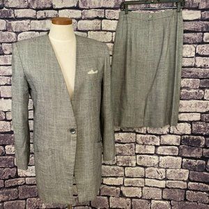 Sherbet Vintage Tweed Skirt Suit Size 10